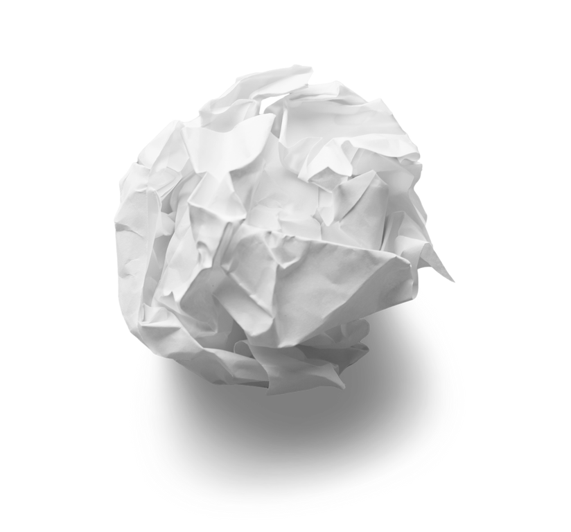 Crumpled Paper Ball